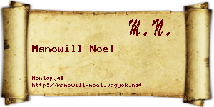 Manowill Noel névjegykártya